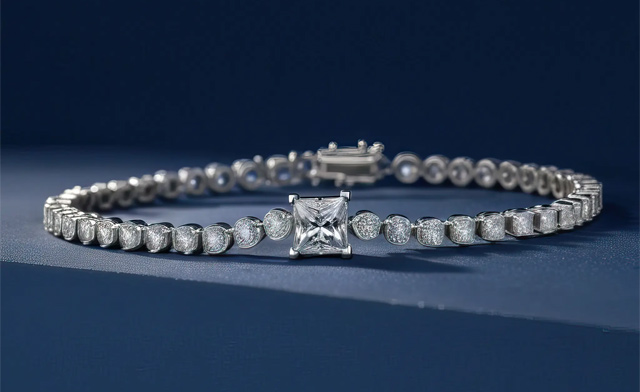 Image of $213.99 for a 0.5 Carat Moissanite Tennis Bracelet (an $877.56 Value)