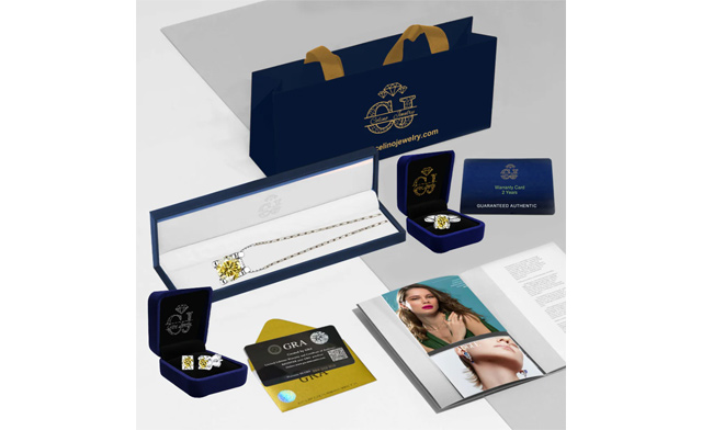Image of $171.99 for a 4-Piece Moissanite White Gold Jewelry Set (a $707.16 Value)