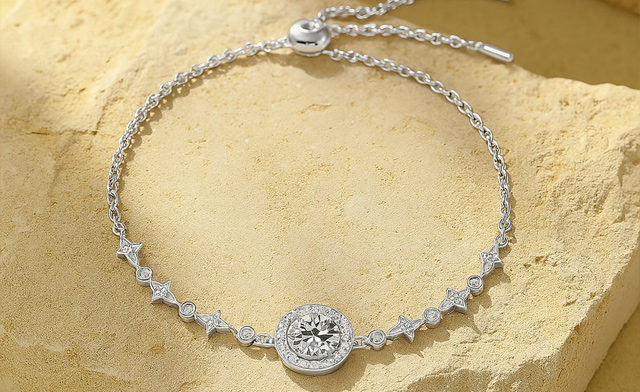 Image of $89.99 for a Round Moissanite Bracelet (a $366.36 Value)