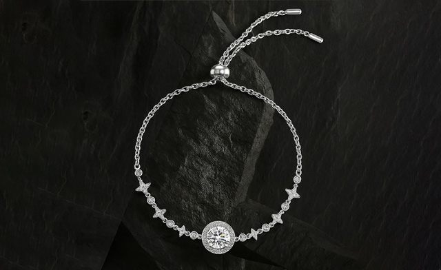 Image of $89.99 for a Round Moissanite Bracelet (a $366.36 Value)