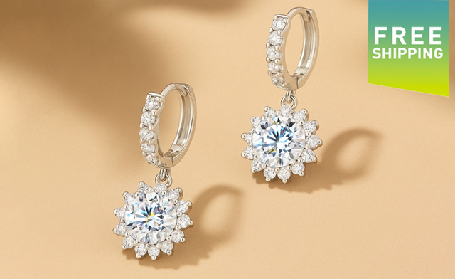 Image of $105.99 & Up for 925 Sterling Silver Diamond Earrings