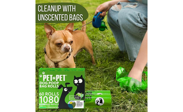 Image of $29 for 1,080 Plant-Based Dog Poop Bags (a $39.99 Value)