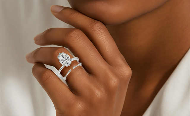 Image of $171.99 for a 2-Piece Moissanite Diamond Ring Set (a $707.16 Value)
