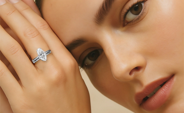 Image of $171.99 for a 2-Piece Moissanite Diamond Ring Set (a $707.16 Value)