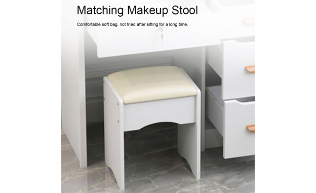 Image of $172 for a Heart-Shaped Mirror Vanity Table Set (a $349.99 Value)