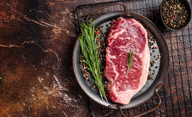 Image of $57.99 for 10 x 6oz New York Hand-Cut AA/AAA Striploin Steaks (a $92 Value)