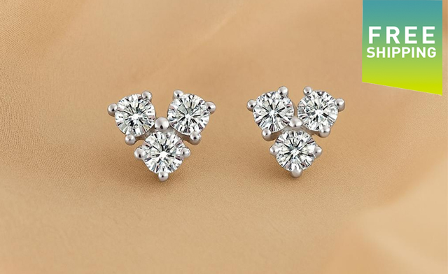Image of $89.99 for Moissanite Love Earrings (a $366.36 Value)