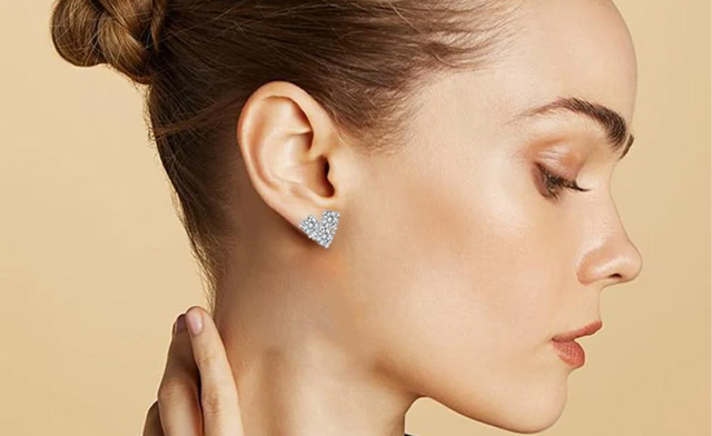 Image of $89.99 for Moissanite Love Earrings (a $366.36 Value)