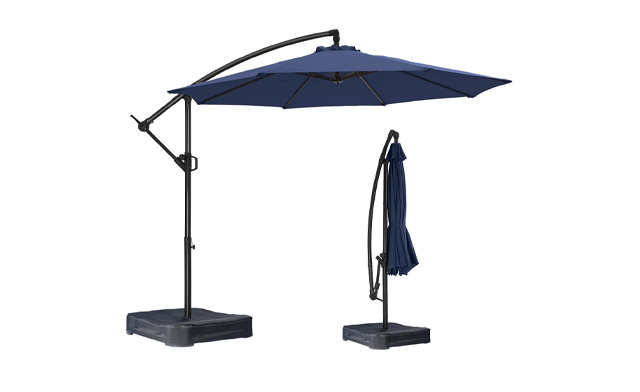 Image of $169 for a HOMSHADE 10ft Cantilever Umbrella with Stand (a $299 Value)
