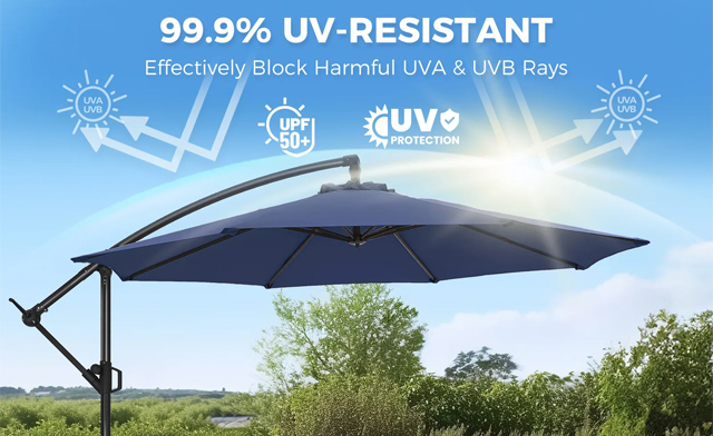Image of $169 for a HOMSHADE 10ft Cantilever Umbrella with Stand (a $299 Value)