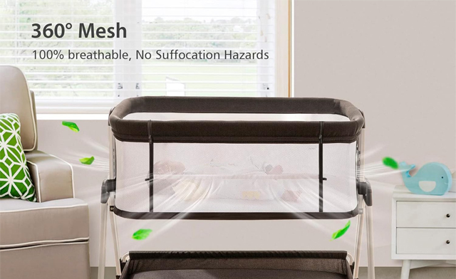Image of $99 for a Baby Bassinet Bedside Sleeper with Wheels (a $179 Value)