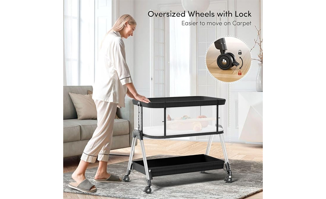 Image of $99 for a Baby Bassinet Bedside Sleeper with Wheels (a $179 Value)