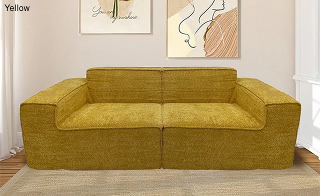 Image of $699 for a Teddy Compression Sofa Loveseat for Three (a $1,099 Value)