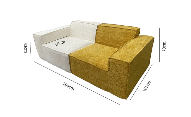 Image of $699 for a Teddy Compression Sofa Loveseat for Three (a $1,099 Value)
