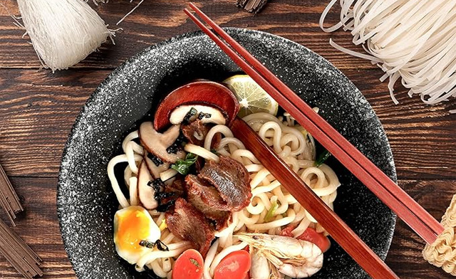 Image of $29 for a Black Ceramic Ramen Bowl Set (a $69.99 Value)