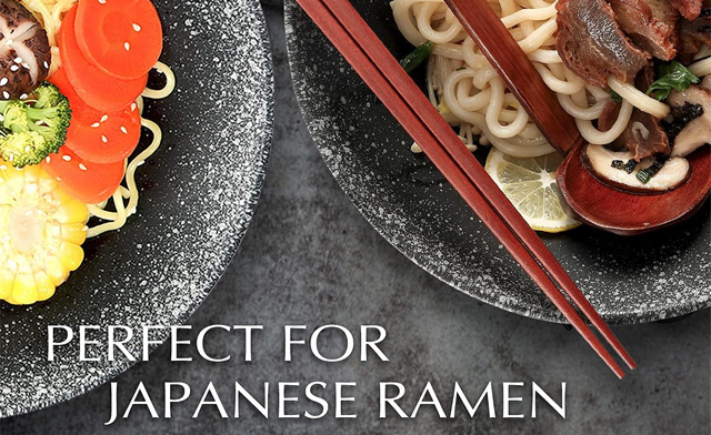 Image of $29 for a Black Ceramic Ramen Bowl Set (a $69.99 Value)