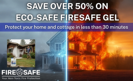 Save Over 50% on 4 Jugs of Eco-Safe Firesafe Gel and a Wildfire Protection Membership