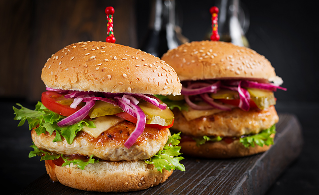 $49.99 for 3.36 kg of Butcher's Selection Stampede Chicken Burgers (a $60 Value) Image of $49.99 for 3.36 kg of Butcher's Selection Stampede Chicken Burgers (a $60 Value)