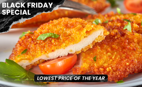 $54.99 for 2 kg of Premium Chicken Schnitzel (a $90 Value)