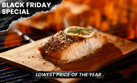 $67.99 for 10 Pieces of 5 oz Cedar Planked Atlantic Salmon (an $85 Value)