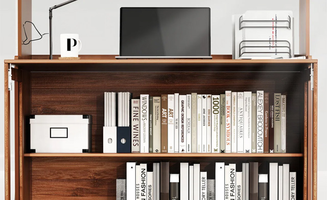 Image of $109 for a Bamboo Computer Desk with Bookshelf (a $299.99 Value)