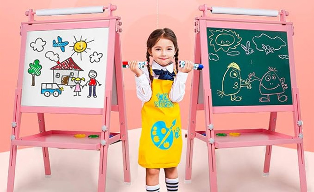 Image of $49 for a Kids' Double-Sided Whiteboard & Chalkboard (a $119.99 Value)