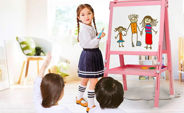 Image of $49 for a Kids' Double-Sided Whiteboard & Chalkboard (a $119.99 Value)