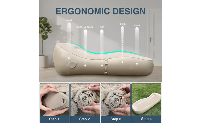 Image of $97 for an EnjoySpace Automatic Inflatable Lounger (a $149.99 Value)