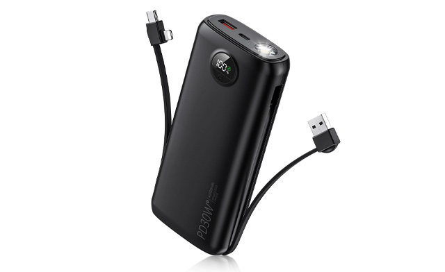 Image of $25 for a Portable Charger with Built in Cable (a $39.99 Value)