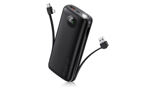$25 for a Portable Charger with Built in Cable (a $39.99 Value)