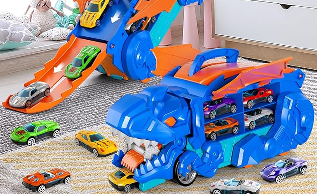 Image of $25 for a Toddler Dinosaur Truck Toy Set (a $44.99 Value)