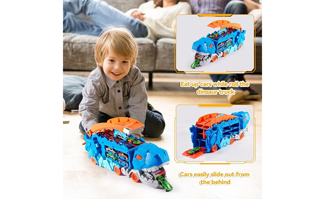 Image of $25 for a Toddler Dinosaur Truck Toy Set (a $44.99 Value)