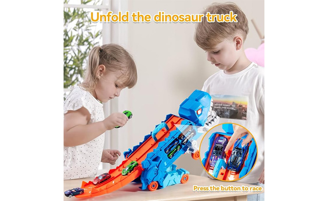 Image of $25 for a Toddler Dinosaur Truck Toy Set (a $44.99 Value)
