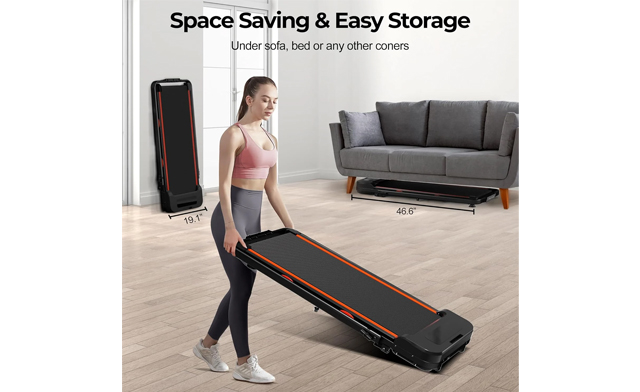 Image of $159 for a Walking Pad Under Desk Treadmill with Handle Bar (a $249.99 Value)