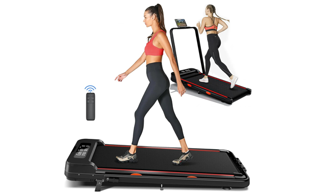 Image of $159 for a Walking Pad Under Desk Treadmill with Handle Bar (a $249.99 Value)