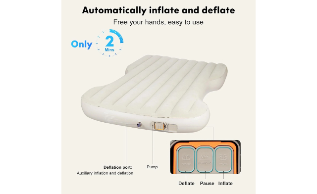Image of $109 for a Customized Self-Inflating Mattress for Tesla Model Y (a $199.99 Value)