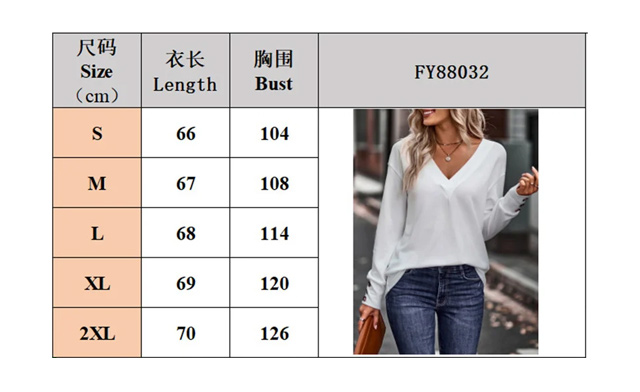 Image of $27 for a Women's V-Neck Long Sleeve Casual Top (a $39.99 Value)