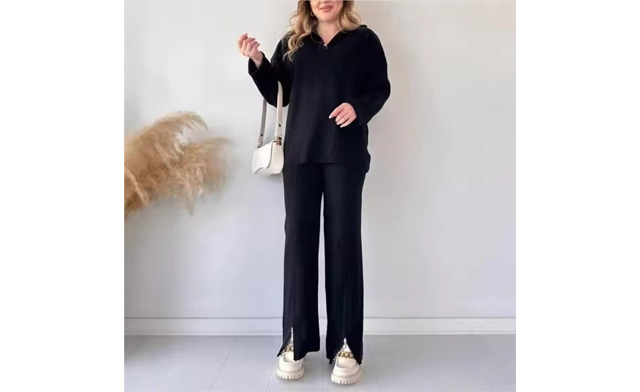 Image of $56 for a Women's Ribbed Two-Piece Set (a $112 Value)