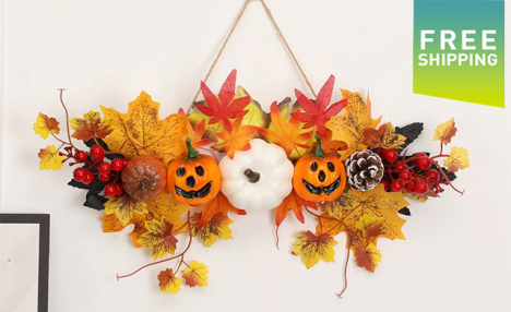 $26 for a Maple Leaf Pumpkin Wall Hanging Decoration (a $44.99 Value)