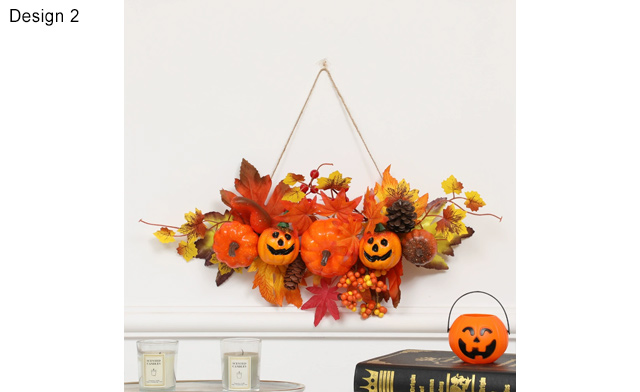 Image of $26 for a Maple Leaf Pumpkin Wall Hanging Decoration (a $44.99 Value)