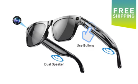 $84.99 for HD Smart AI Bluetooth Glasses (a $99.99 Value)