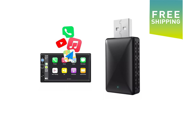 Image of $34.99 for a Wireless CarPlay & Android Auto Adapter (a $49.99 Value)