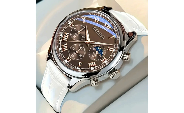 Image of $20 for a GENEVA Men’s Luxury Quartz Watch (a $29.99 Value)