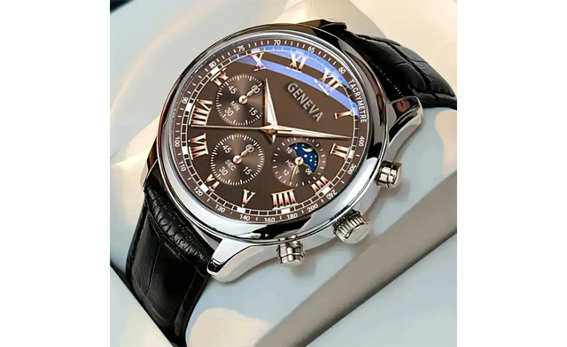 Image of $20 for a GENEVA Men’s Luxury Quartz Watch (a $29.99 Value)