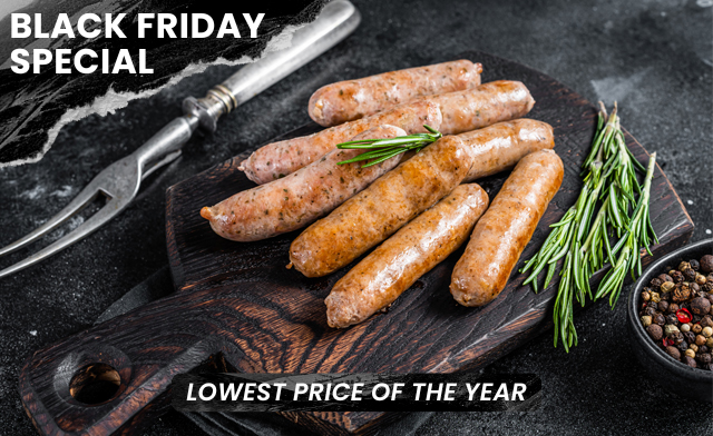 Image of $40 for 11 lbs of Beef Breakfast Sausages (a $63 Value)