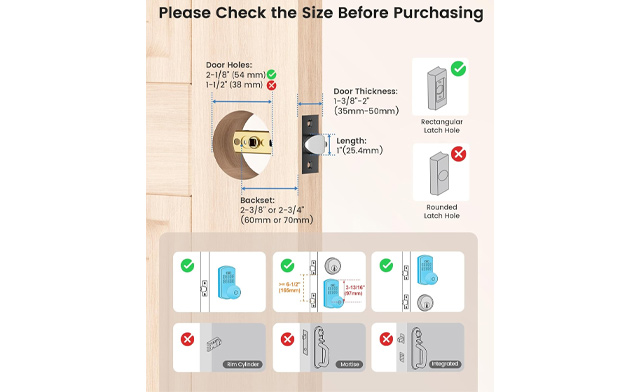 Image of $32 for a HIDALIFE Smart Door Lock with Keypad (an $89.99 Value)