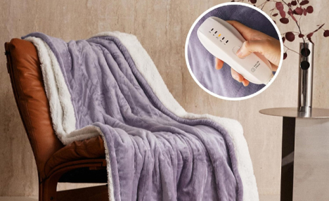 $19 for a JET'S HOME Heated Blanket - 50 x 60 inch (a $46.99 Value)