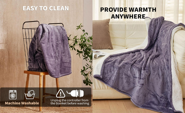 Image of $19 for a JET'S HOME Heated Blanket - 50 x 60 inch (a $46.99 Value)