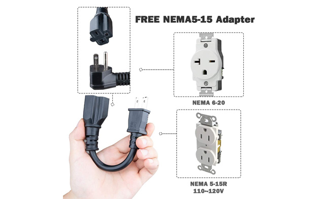 Image of $57 for a Morec Level 1/2 Portable EV Charger with 20FT Cable (a $159.99 Value)