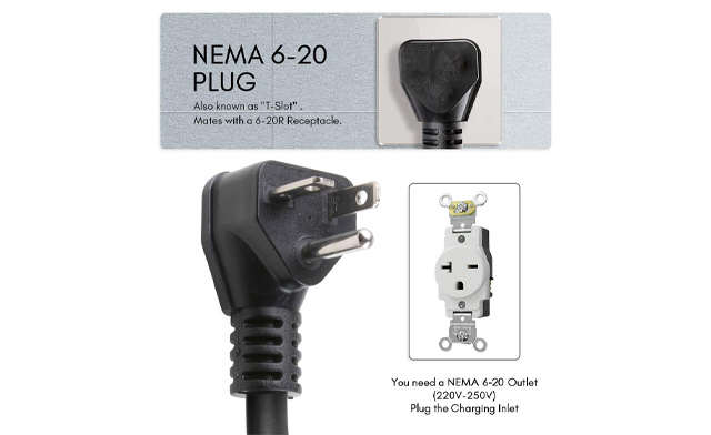 Image of $57 for a Morec Level 1/2 Portable EV Charger with 20FT Cable (a $159.99 Value)